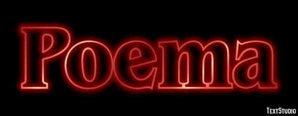 Poema Efeito de texto