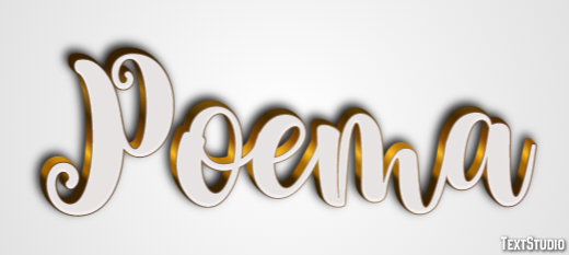 Poema Efecto de texto