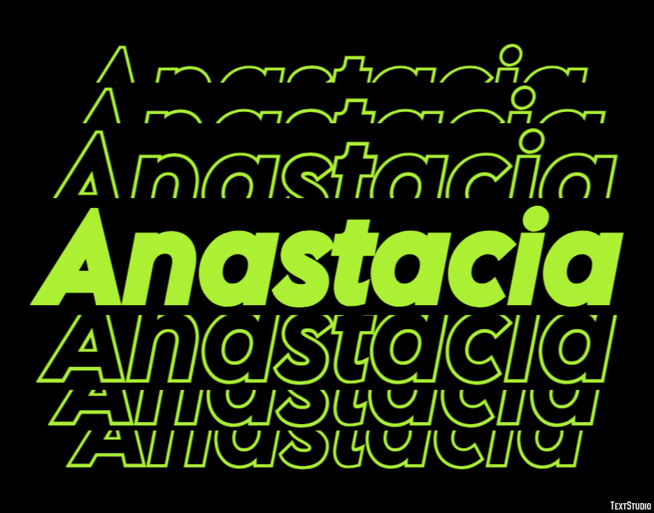Anastacia Text Effect