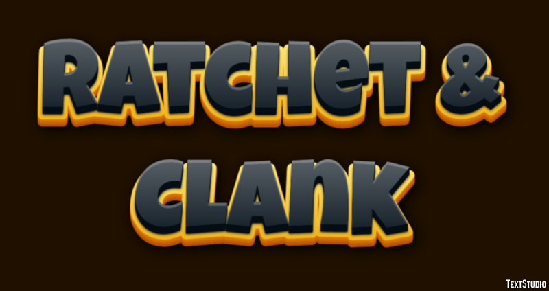 Ratchet & Clank Текстовый эффект
