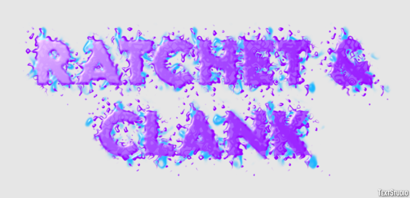 Ratchet & Clank Effet de Texte