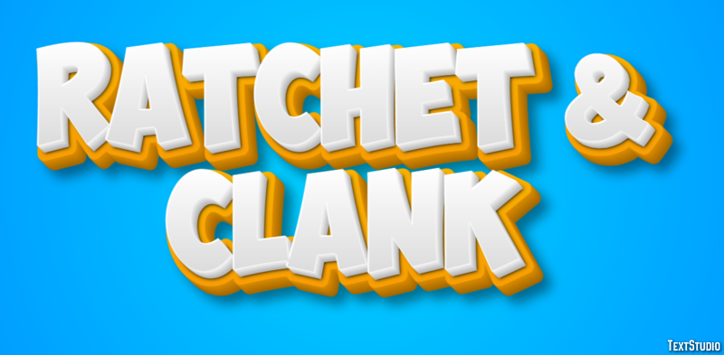 Ratchet & Clank Tekst Effect