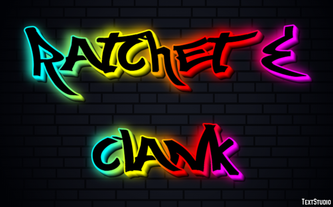 Ratchet & Clank Effet de Texte