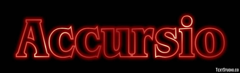 Accursio Текстовый эффект