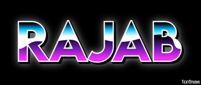 Rajab Effet de Texte