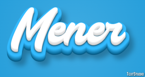 Mener Text Effect