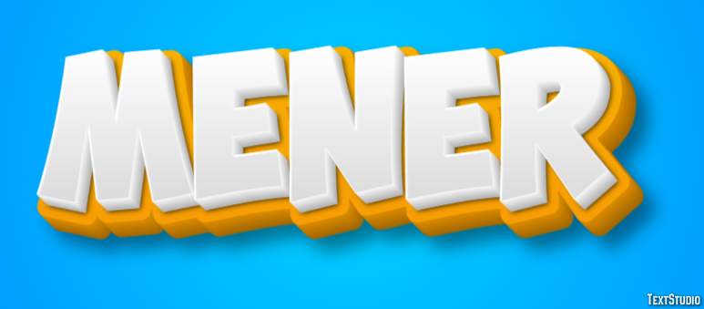 Mener Texteffekt