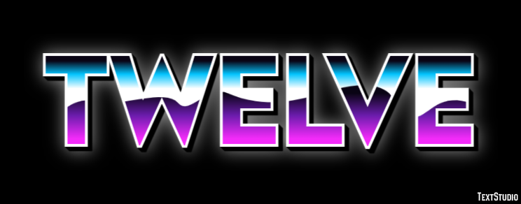 Twelve Эффект текста