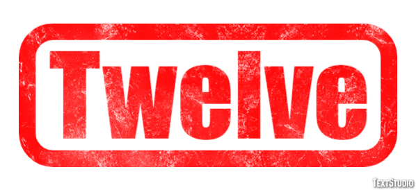 Twelve Text Effect