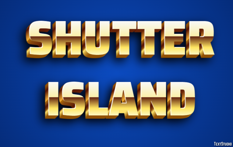 Shutter Island Эффект текста