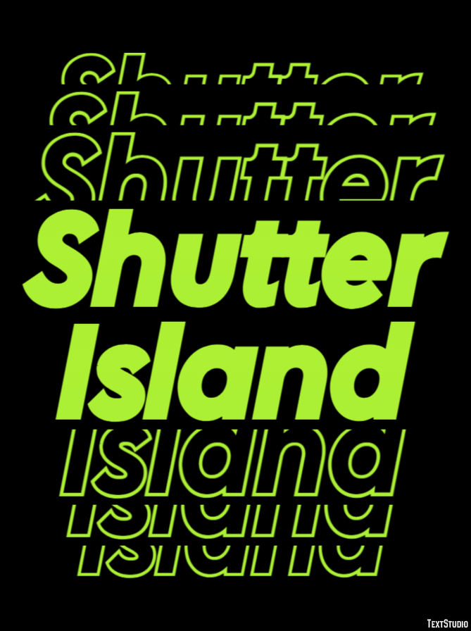 Shutter Island Text Effect