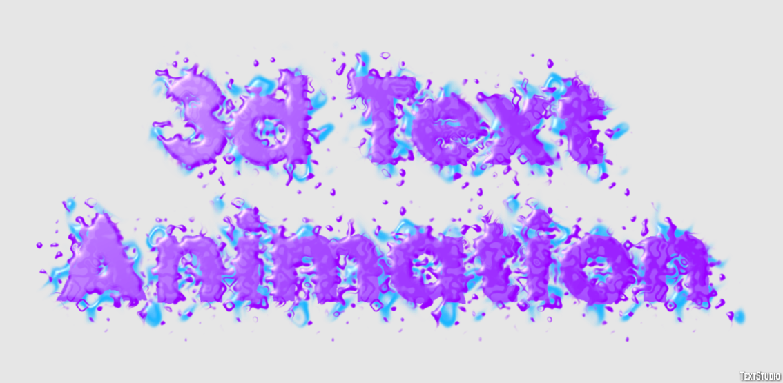 3d Text Animation Efeito de texto