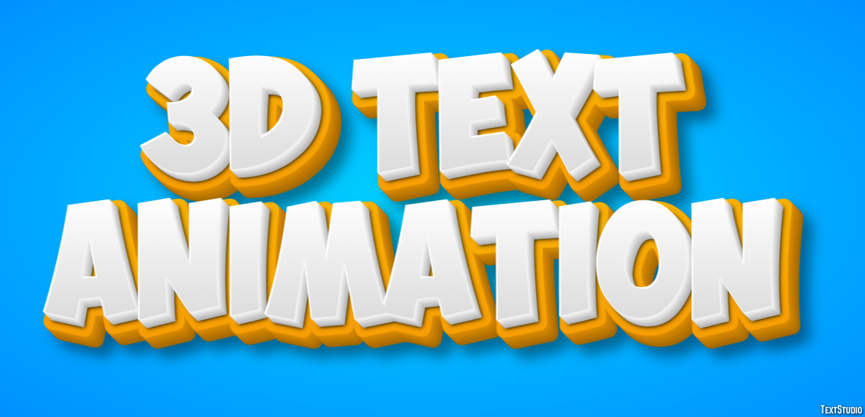 3d Text Animation Text Effect
