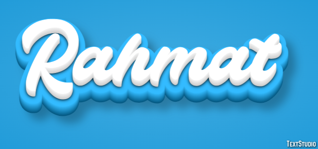 Rahmat Texteffekt