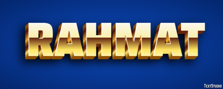 Rahmat Texteffekt
