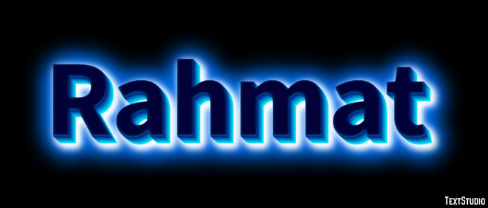Rahmat Texteffekt