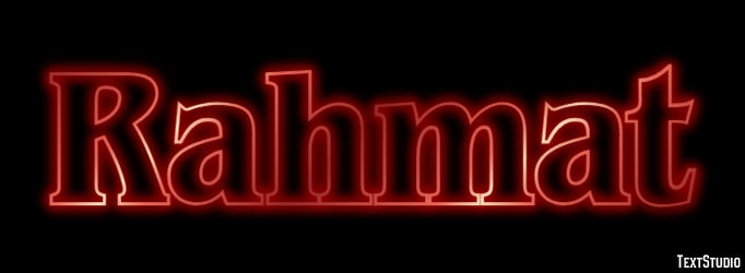 Rahmat Texteffekt