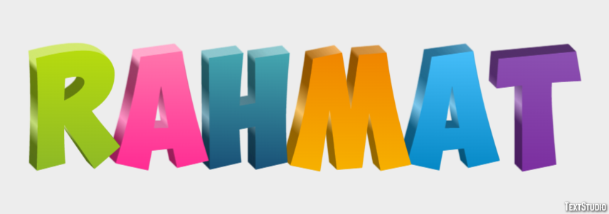 Rahmat Texteffekt