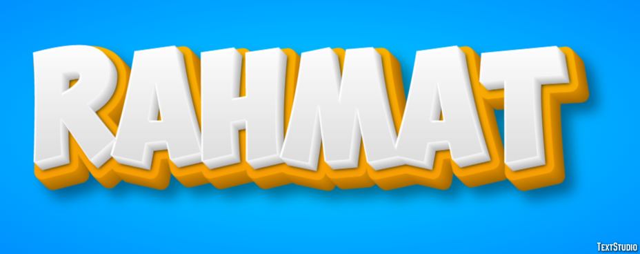 Rahmat Texteffekt