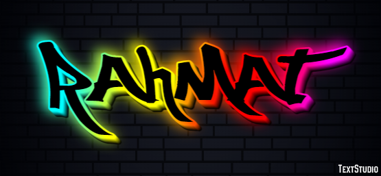 Rahmat Texteffekt