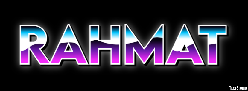 Rahmat Texteffekt