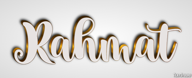 Rahmat Texteffekt