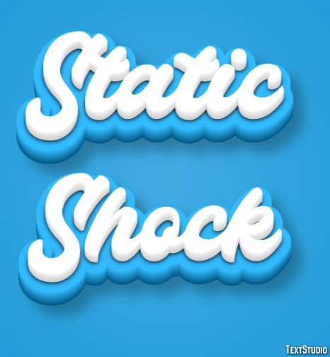 Static Shock Effetto testo