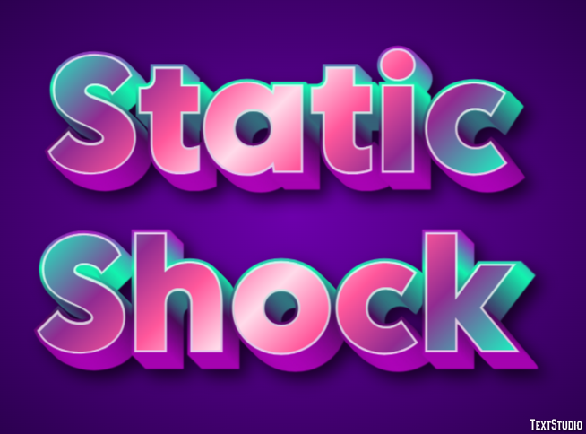 Static Shock Effet de Texte