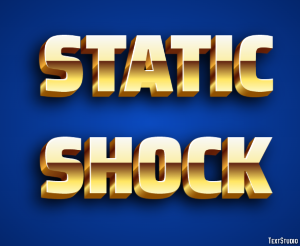 Static Shock Effet de Texte