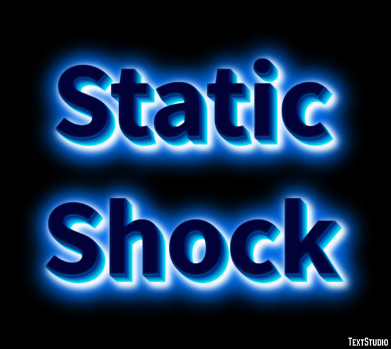 Static Shock Text Effect