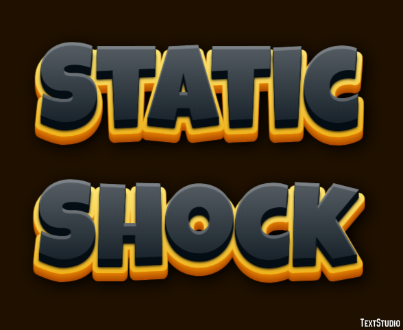 Static Shock Effet de Texte