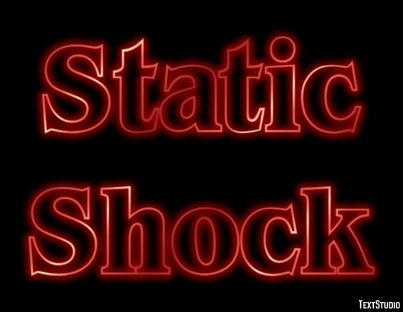 Static Shock Effetto testo