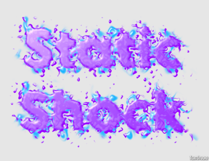 Static Shock Text Effect