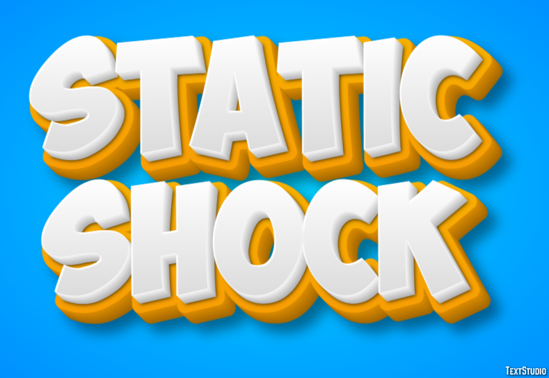 Static Shock Metin Efekti