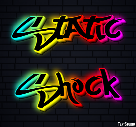 Static Shock Effetto testo
