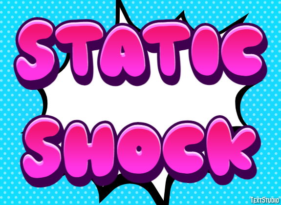 Static Shock Text Effect