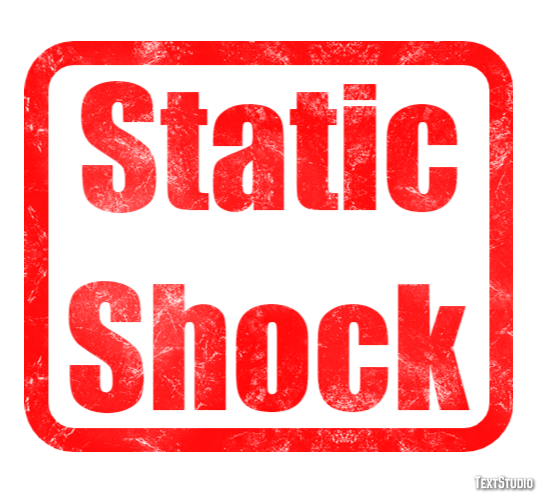 Static Shock Text Effect