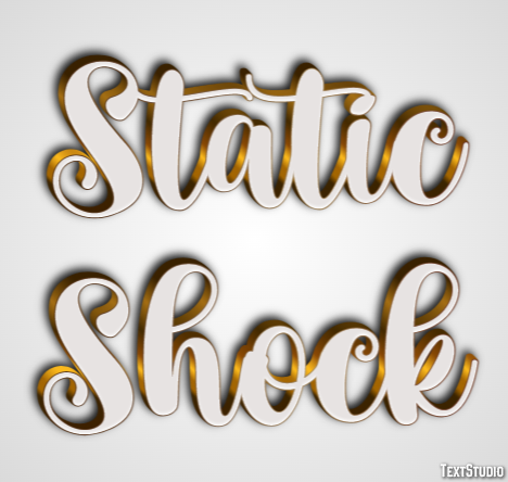 Static Shock Text Effect
