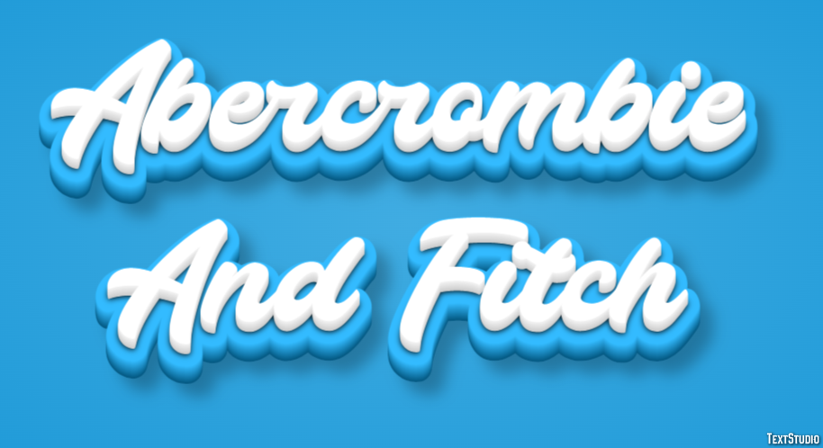 Abercrombie And Fitch Efekt tekstowy