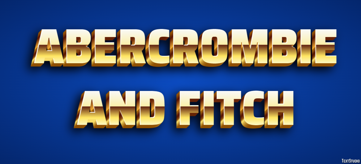 Abercrombie And Fitch Efekt tekstowy