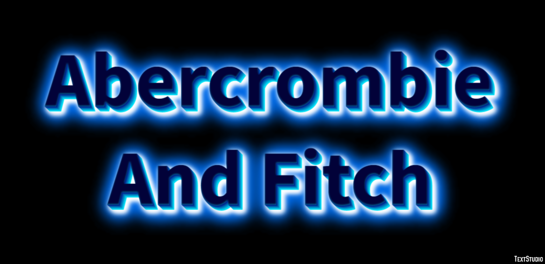 Abercrombie And Fitch Efekt tekstowy