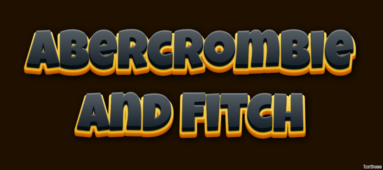 Abercrombie And Fitch Efekt tekstowy