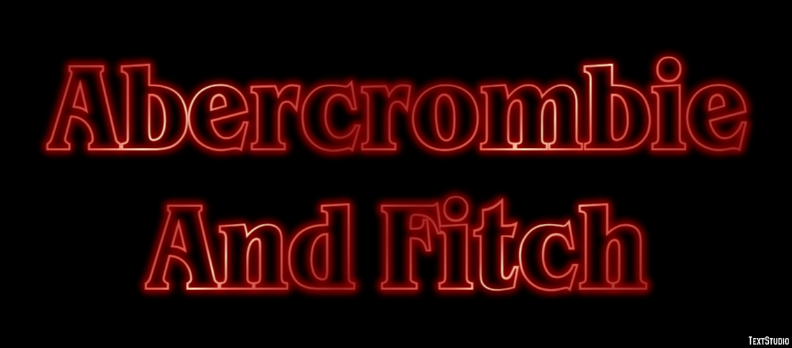 Abercrombie And Fitch Efekt tekstowy