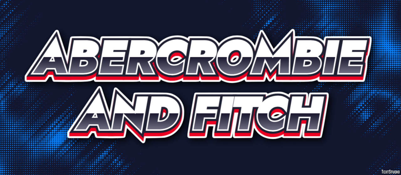 Abercrombie And Fitch Efekt tekstowy