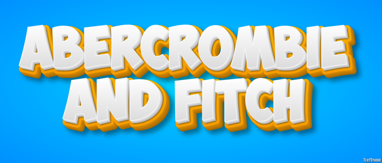 Abercrombie And Fitch Efekt tekstowy