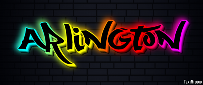 Arlington Text effect