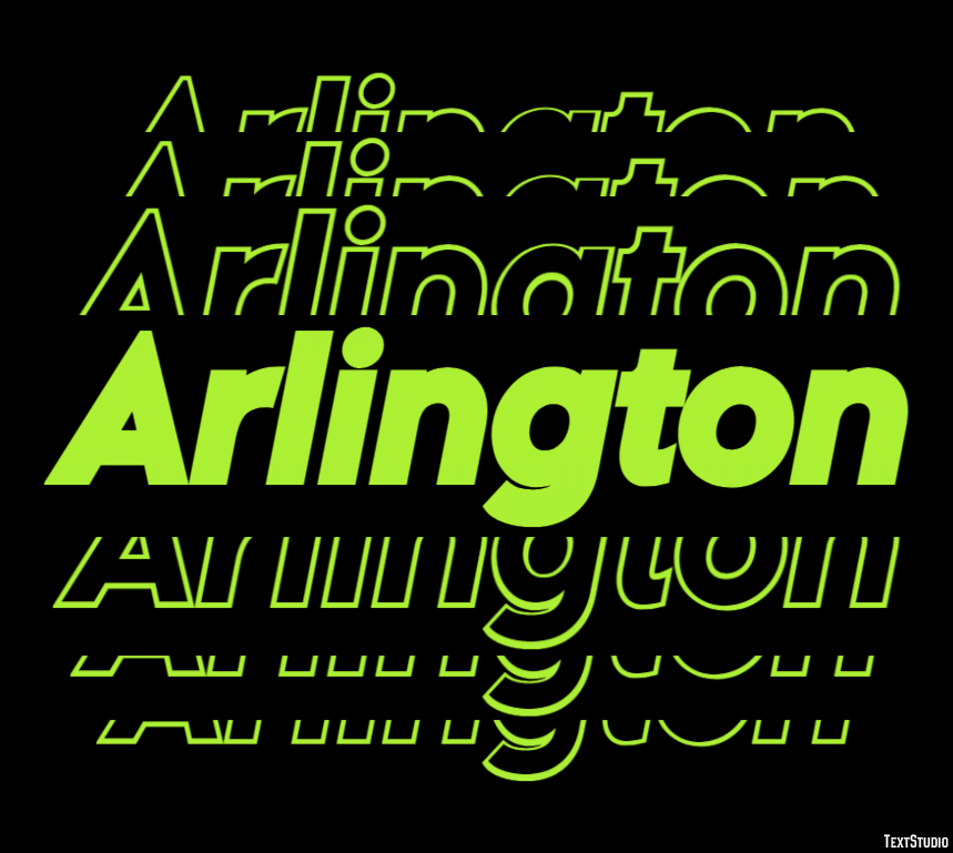Arlington Text effect