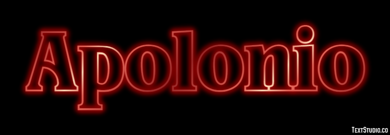 Apolonio Efecto de texto
