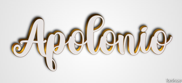 Apolonio Efecto de texto