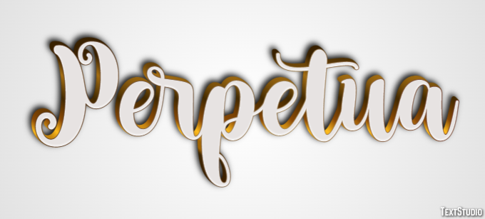 Perpetua Efeito de texto